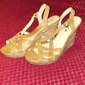 Unisa Light Brown Wedge Heel